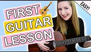 How To Play Guitar - EASY First Guitar Lesson For Beginners!