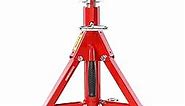 Heavy-Duty Pipe Stand Adjustable Folding Pipe Jack Stand | Sturdy Construction 2500 lbs Load Capacity | Ideal for Welding, Automotive, and Construction Projects