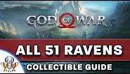 God of War - All 51 Odin's Ravens Collectible Locations - Allfather Blinded Trophy