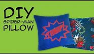 Super Hero Room Decor: Spider Man Pillow DIY for Marvel Universe and Into the Spiderverse fans