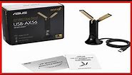 ASUS WiFi 6 AX1800 USB WiFi Adapter (USB-AX56) - Dual Band WiFi 6 Client, 2x2 Support, Gaming &