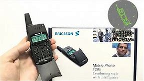 Ericsson T28s Unboxing Mobile phone menu browse, ringtones, games, wallpapers