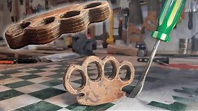 How To Make Leather Brass Knuckles (Legal)