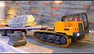 New RC Bulldozer T50! Cool RC toys for boys! Amazing self-made Rc trucks