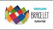 Easy Origami Bracelet Tutorial - DIY - Paper Kawaii
