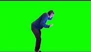 Guy with headphones humping green screen