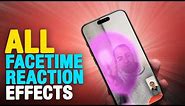 All iOS 17 FaceTime Reaction Gestures!