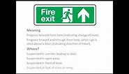 Fire Exit Signs and where to put them a video tutorial