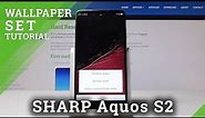 How to Set Up Wallpaper in SHARP Aquos S2 - Change Wallpaper