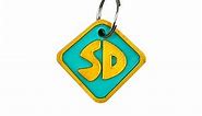 Scooby Dog Collar Tag | Scooby | Scooby Collar | SD | Halloween Costume | CTWPets™ (Medium)