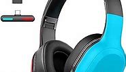 UT-01 Wireless Gaming Headset for Nintendo Switch Lite OLED Model, 2.4GHz Ultra-Low Latency Bluetooth Gaming Headphone with Removable Microphone, USB-C to USB-A Adapter for PS5, PS4, PC