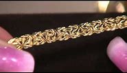 18K Gold Polished Byzantine Bracelet on QVC
