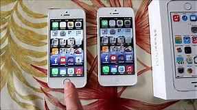 Verizon iPhone 5s vs iPhone 5 boot up & owner review + unboxing