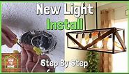 How To Install a Hanging Light Fixture | Dining Room Light Fixture
