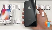 Apple iPhone X Space Gray Unboxing & First Look