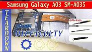Samsung Galaxy A03 SM-A035 📱 Teardown Take apart Tutorial