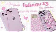 aesthetic pink iphone 13 unboxing | accessories | casetify custom cases