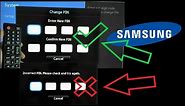 SAMSUNG TV RESET PASSWORD LOCK / Lock PIN Reset codes