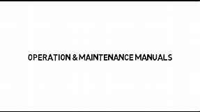 What are O&M Manuals?