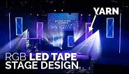 LED Tape Church Stage Design | Yarn LED Panels