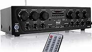 Pyle Wireless Bluetooth Home Audio Amplifier System-Upgraded 6 Channel 750 Watt Sound Power Stereo Receiver w/USB, Micro SD, Headphone,2 Microphone Input w/Echo, Talkover for PA - PTA62BT.5