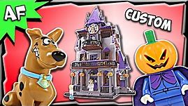 Custom Lego Scooby Doo HAUNTED HOUSE 75904 + 10228 MOC Stop Motion Build Review