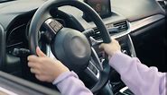 Car Seat Belt Adjuster, 4 Pack Premium PU Leather Seatbelt Clip for Vehicle Automobile Safety Comfort Universal Shoulder Neck Strap Positioner for Adults (Grey)