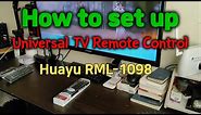 How to set up | Universal TV remote control | Huayu |