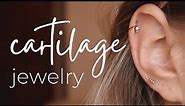 What cartilage piercing jewelry should you buy? | size, gauge, length, type for a curated ear