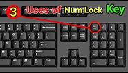 3 Uses of Num Lock Key | Useful Shortcut Key | Num Lock Arrow Key | Use Numeric Pad in Computer