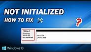 How to Fix External Hard Drive Not Initialized