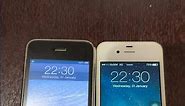 iPhone 3GS vs iPhone 4 boot up test #shorts #iphone3gs #ios6 #iphone4 #ios7