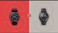 Gear S3 Frontier vs Galaxy Watch 3 Size Comparison