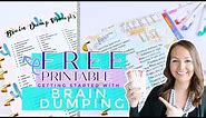 FREE PRINTABLE! | BRAIN DUMP PROMPTS PLANNER INSERT | HOW TO BRAIN DUMP | FUNCTIONAL PLANNING