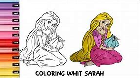Rapunzel | Disney Princess Coloring Book Page Rapunzel