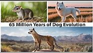 Time-Lapse Dog Evolution: From Cimolestes (Rodent Like) to Modern Dog. With AI