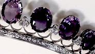 Antique Tiara with Amethysts and Diamonds
