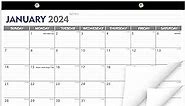 Guass Desk Calendar 2023-2024: Monthly Pages 17 x 11-1/2 Inches Runs from Jan. 2023 through Jun. 2024 - 18 Monthly Desktop Calendar with Julian Dates for Home, School and Office
