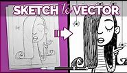 How to Turn Your Sketch into Vector | FREE Online Digital Inking Tutorial