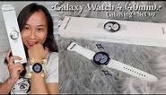 Galaxy Watch 4 Unboxing + Set Up | 40mm Silver.