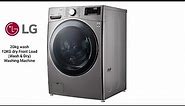 Overview of LG 20kg wash.12KG Dry Front Load (Wash & Dry)Washing Machine. LGWM0L2CRV2T2