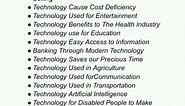 Advantages and disadvantages of Technology|pros and cons of Technology |#English essay