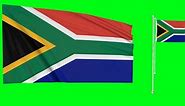 South Africa Flags Waving In Windnational Stock Motion Graphics SBV-347740640 - Storyblocks