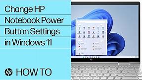 How to Change the Function of the Power Button in Windows 11 | HP Notebooks | HP Support