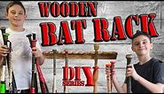 DIY WOODEN BAT RACK: A how to start to finish