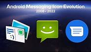 Android Messaging Icon Evolution (2008 - 2022)