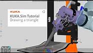 KUKA.Sim Tutorial - Grab pen and draw triangle - Education cell (Part 4)