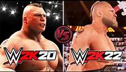 WWE 2K22 vs WWE 2K20 (Faces/Finishers/Blood/Entrances) Comparison | DID GRAPHICS IMPROVE?