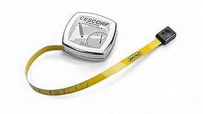 Cescorf Anthropometric Tape Measure with Flat Flexible Steel Blade for Body Circumference Measurements, 6mm x 2m, Metric, with Blank Space Before Zero, Ideal for Dieticians, Nutritionists, Trainers
