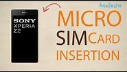 Sony Xperia Z2 - How to change the SIM card